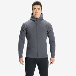 New RYU Men's Ethos Full Zip Hoodie Jacket in Asphalt size XXL 50% off Retail!